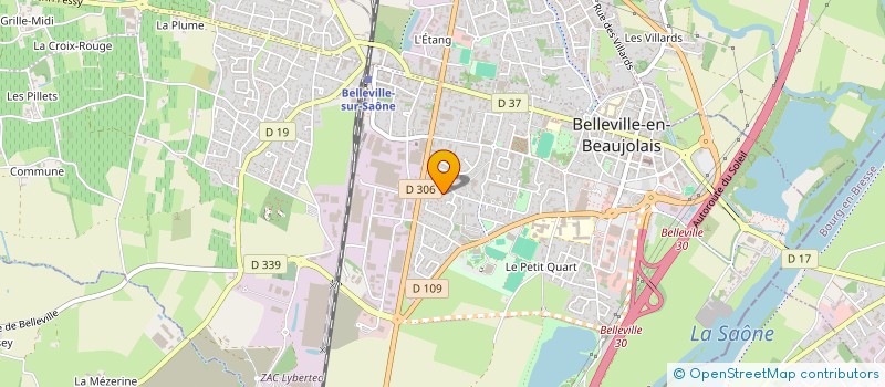 localisation de l'entreprise MADAME ELODIE BRAILLON  BELLEVILLE-EN-BEAUJOLAIS