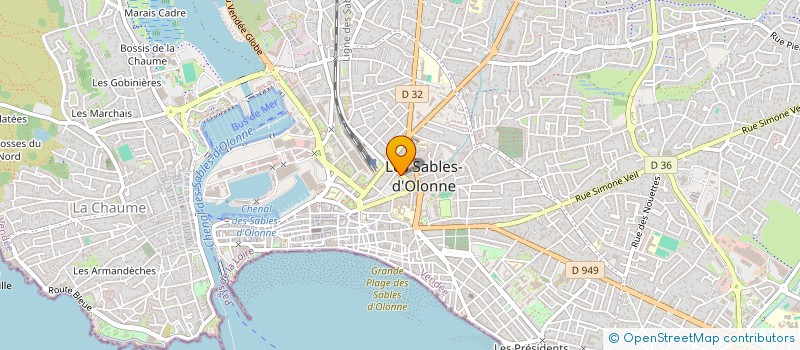 localisation de l'entreprise MADAME ELODIE BRANCAS à LES SABLES D'OLONNE