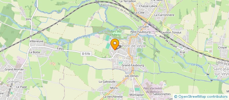 localisation de l'entreprise MADAME ELODIE BRAUD à PONT-DE-VEYLE