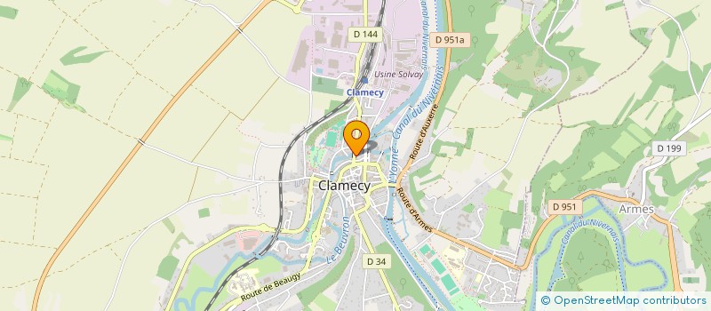 localisation de l'entreprise MADAME ELODIE BRAULT à CLAMECY