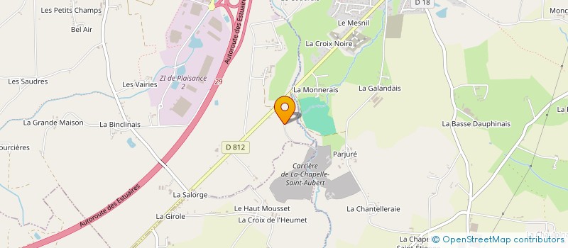 localisation de l'entreprise MADAME ELODIE BRAULT à SAINT-SAUVEUR-DES-LANDES