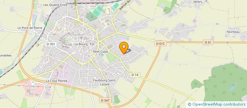 localisation de l'entreprise MADAME ELODIE BREDIF  LOUDUN