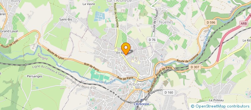 localisation de l'entreprise MADAME ELODIE BRERO  L'ARBRESLE