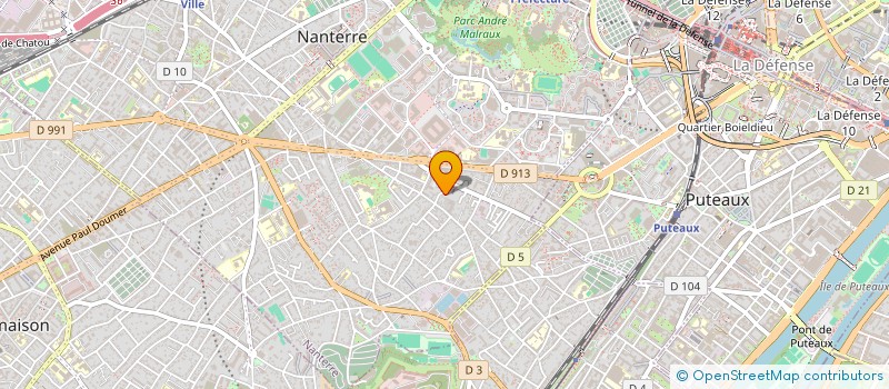 localisation de l'entreprise MADAME ELODIE BRETON  NANTERRE