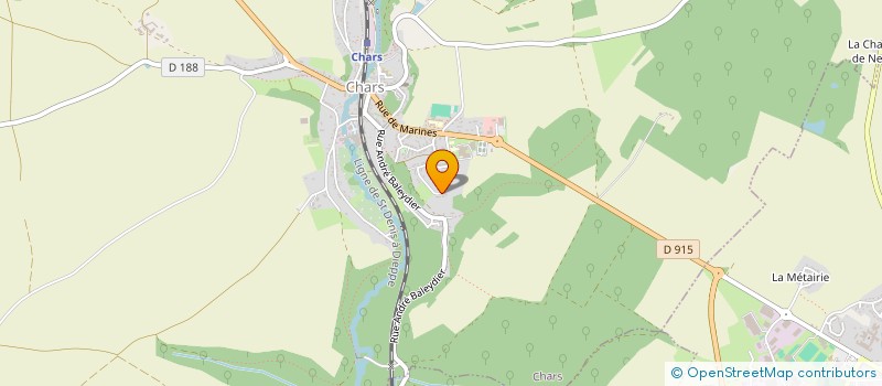 localisation de l'entreprise MADAME ELODIE BRINBAL  CHARS