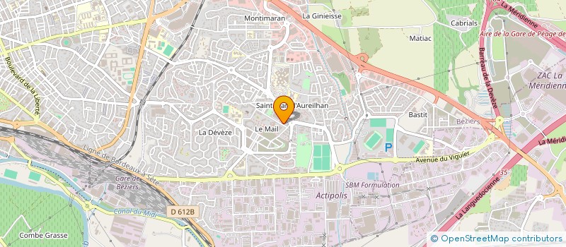 localisation de l'entreprise MADAME ELODIE BRIONES à BEZIERS