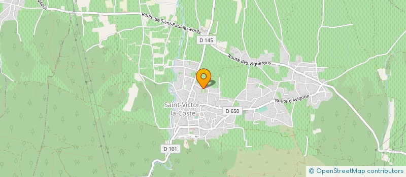 localisation de l'entreprise MADAME ELODIE BRISEBOT  SAINT-VICTOR-LA-COSTE