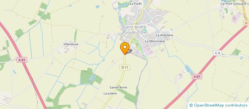 localisation de l'entreprise MADAME ELODIE BROCHOIRE  SAINT-GERMAIN-DE-PRINCAY