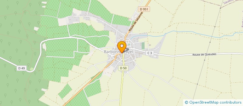 localisation de l'entreprise MADAME ELODIE BRODIN  BARBONNE-FAYEL