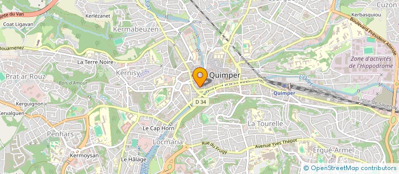 localisation de l'entreprise MADAME ELODIE BRODZIAK  LA FORET-FOUESNANT