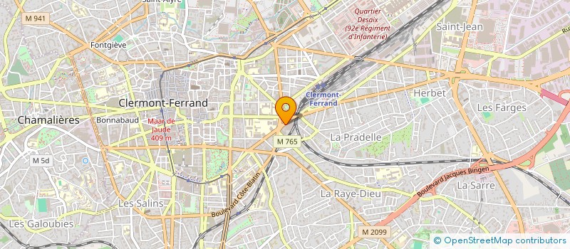 localisation de l'entreprise MADAME ELODIE BROTHELANDE  CLERMONT-FERRAND