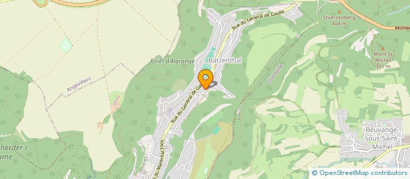 localisation de l'entreprise MADAME ELODIE BRUNNER  ALGRANGE