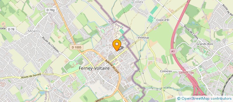 localisation de l'entreprise MADAME ELODIE BUIRON à FERNEY-VOLTAIRE