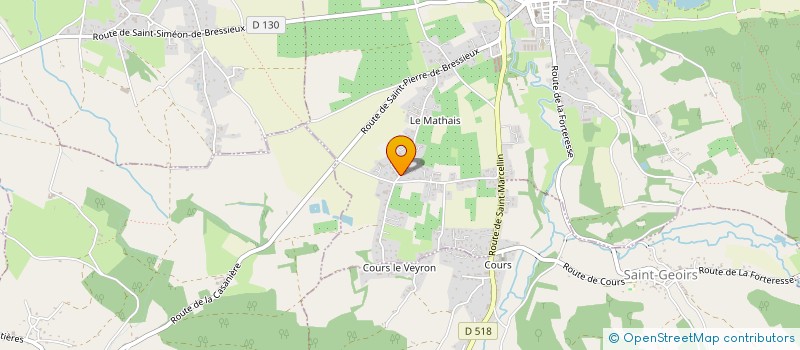 localisation de l'entreprise MADAME ELODIE BURBA  SAINT-ETIENNE-DE-SAINT-GEOIRS