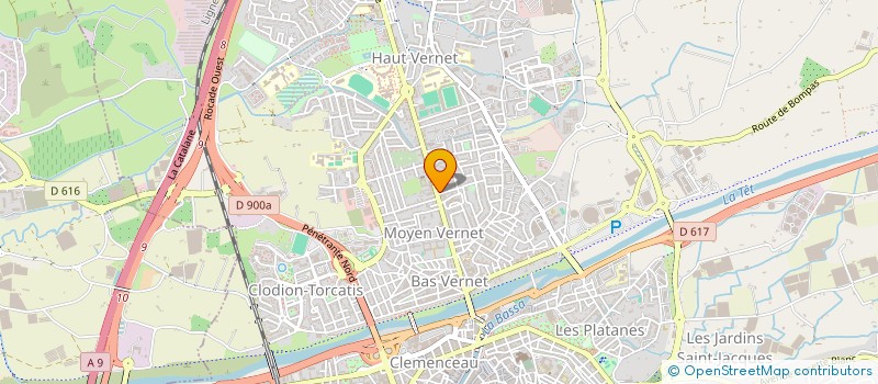 localisation de l'entreprise MADAME ELODIE BUREAU  PERPIGNAN