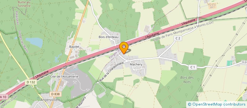 localisation de l'entreprise MADAME ELODIE BUREL  VAUGRIGNEUSE