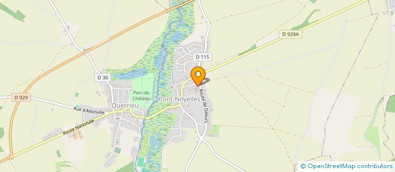 localisation de l'entreprise MADAME ELODIE BURET  PONT-NOYELLES