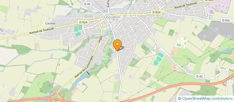 localisation de l'entreprise MADAME ELODIE BURET  LEGUEVIN