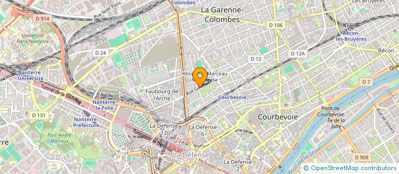 localisation de l'entreprise MADAME ELODIE CABANAS à COURBEVOIE