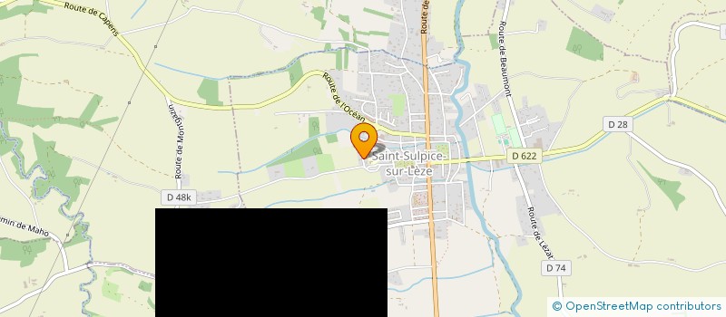 localisation de l'entreprise MADAME ELODIE CABANNES  SAINT-SULPICE-SUR-LEZE