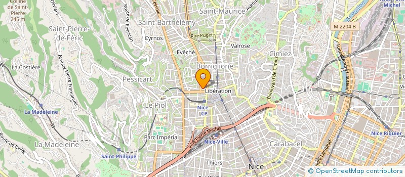 localisation de l'entreprise MADAME ELODIE CABRERA à NICE