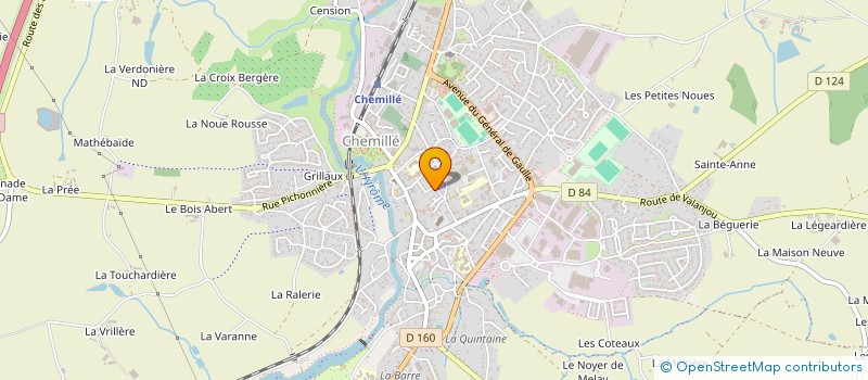 localisation de l'entreprise MADAME ELODIE CAILLEAU  CHEMILLE-EN-ANJOU