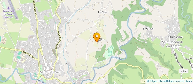 localisation de l'entreprise MADAME ELODIE CALCAGNI  SAINT-GALMIER