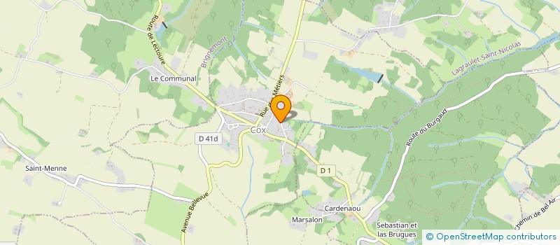 localisation de l'entreprise MADAME ELODIE CAMOREYT  COX