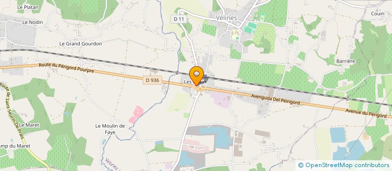 localisation de l'entreprise MADAME ELODIE CAMOUSSEIGT  VELINES