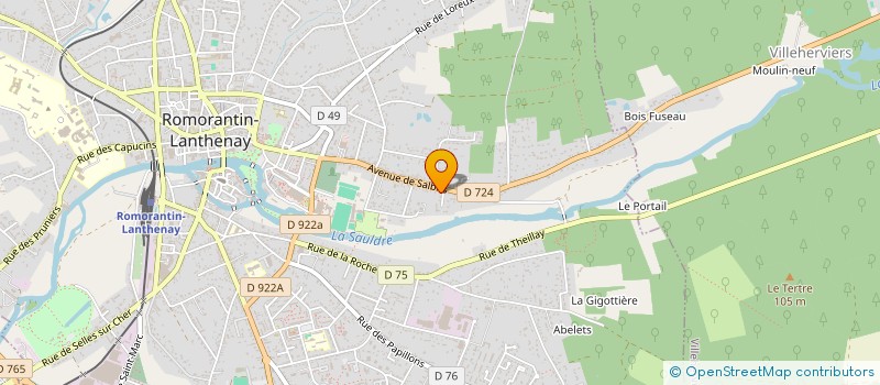 localisation de l'entreprise MADAME ELODIE CANEL  ROMORANTIN-LANTHENAY