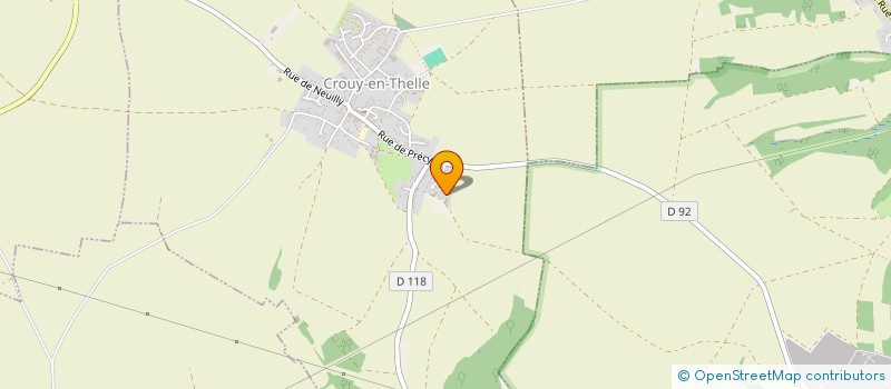 localisation de l'entreprise MADAME ELODIE CANON  CROUY-EN-THELLE