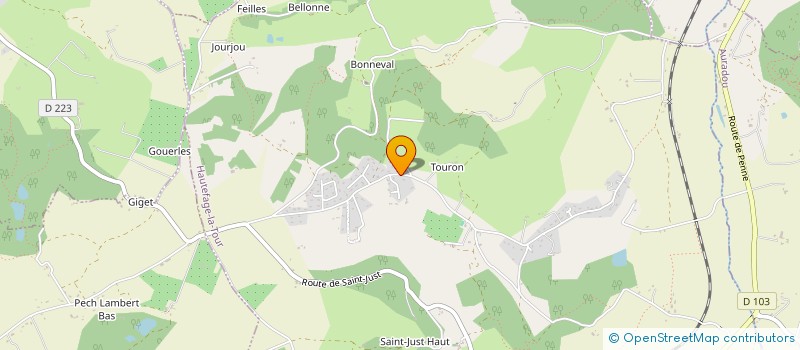 localisation de l'entreprise MADAME ELODIE CANTIN  HAUTEFAGE-LA-TOUR