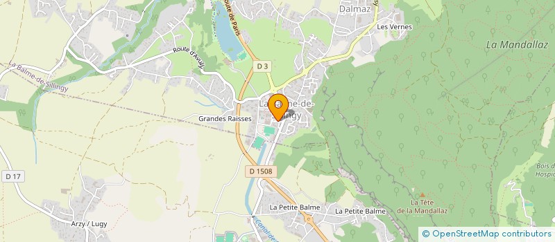 localisation de l'entreprise MADAME ELODIE CAPALLERA  LA BALME-DE-SILLINGY