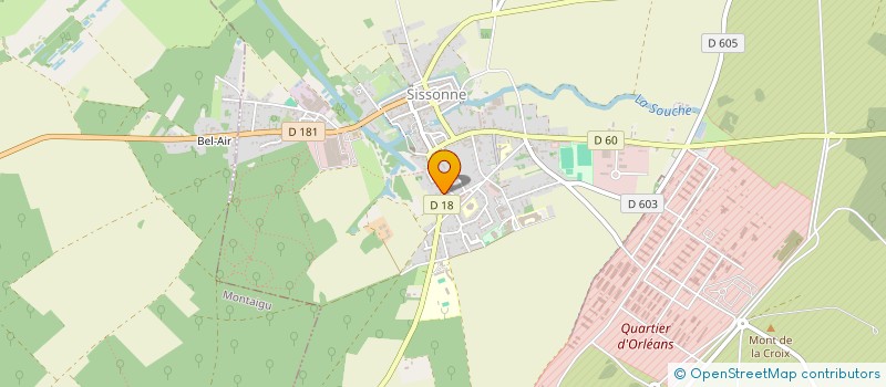 localisation de l'entreprise MADAME ELODIE CARLIER  LAON