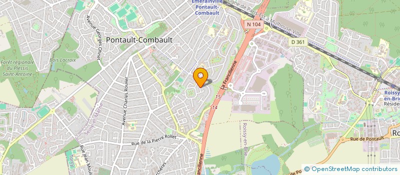 localisation de l'entreprise MADAME ELODIE CARLIER  PONTAULT-COMBAULT