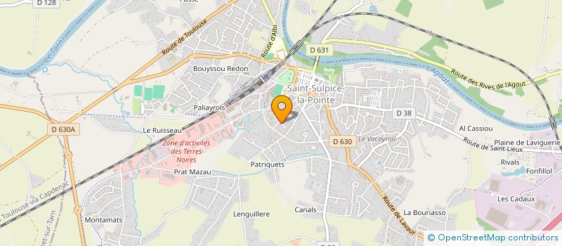 localisation de l'entreprise MADAME ELODIE CARLOT  SAINT-SULPICE-LA-POINTE