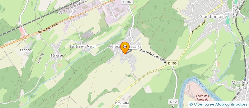 localisation de l'entreprise MADAME ELODIE CARMILLE  VELESMES-ESSARTS