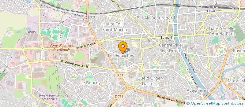 localisation de l'entreprise MADAME ELODIE CARO à LAVAL