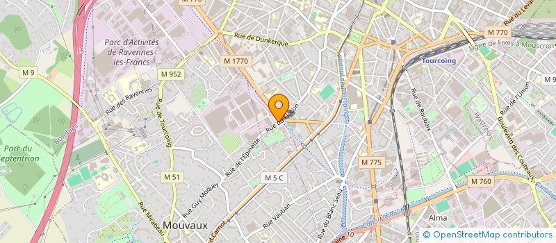 localisation de l'entreprise MADAME ELODIE CARPENTIER à TOURCOING