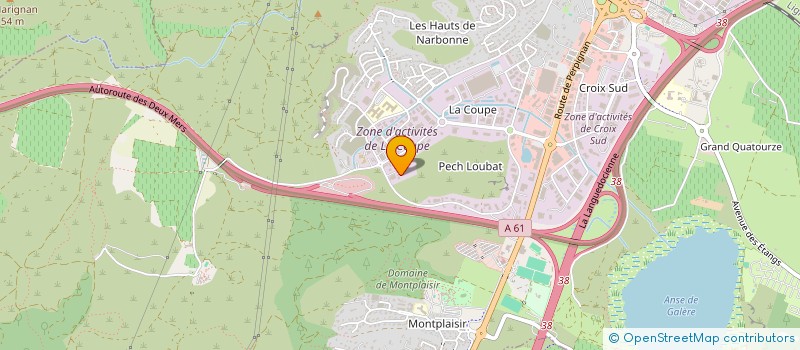 localisation de l'entreprise MADAME ELODIE CARRE  NARBONNE