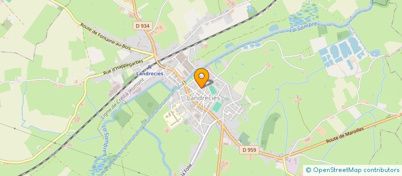 localisation de l'entreprise MADAME ELODIE CARTOT à LANDRECIES