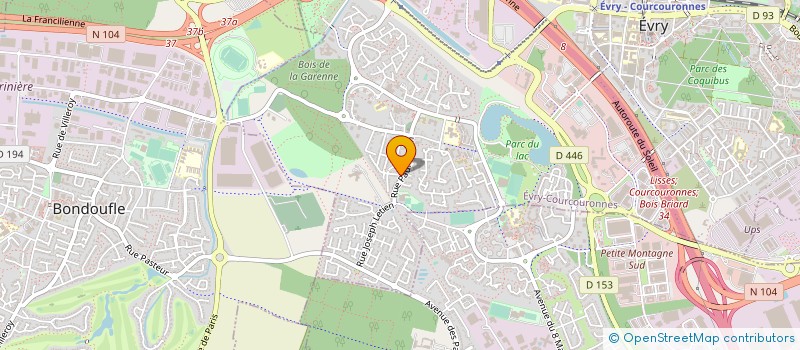 localisation de l'entreprise MADAME ELODIE CASANOVA  EVRY-COURCOURONNES