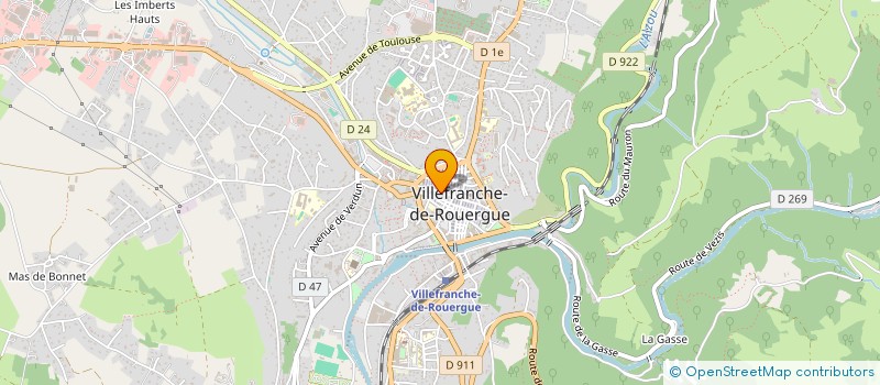 localisation de l'entreprise MADAME ELODIE CASTAGNE à VILLEFRANCHE-DE-ROUERGUE
