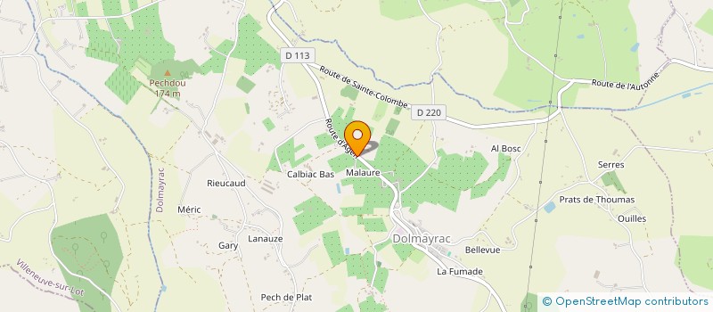 localisation de l'entreprise MADAME ELODIE CASTELLER  DOLMAYRAC