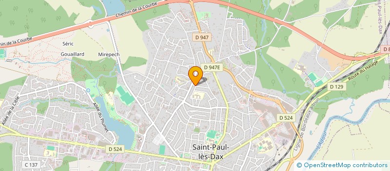 localisation de l'entreprise MADAME ELODIE CASTILLON  SAINT-PAUL-LES-DAX