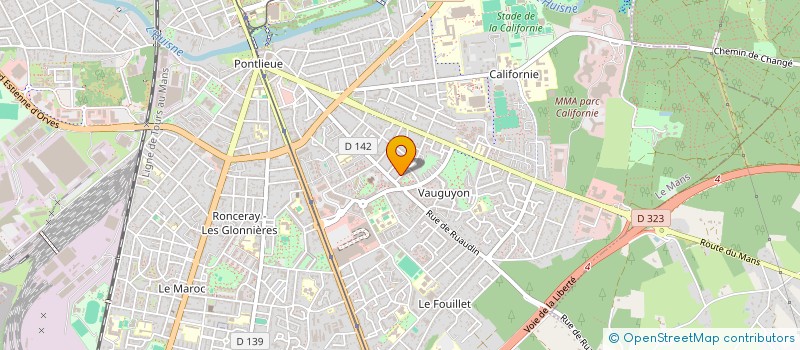 localisation de l'entreprise MADAME ELODIE CATHERINET  LE MANS