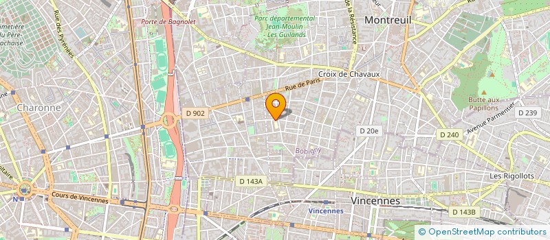 localisation de l'entreprise MADAME ELODIE CAVEL à MONTREUIL