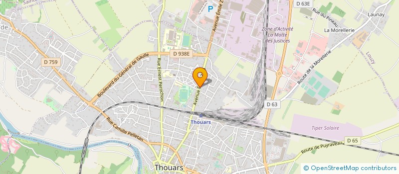 localisation de l'entreprise MADAME ELODIE CELLAURO à THOUARS