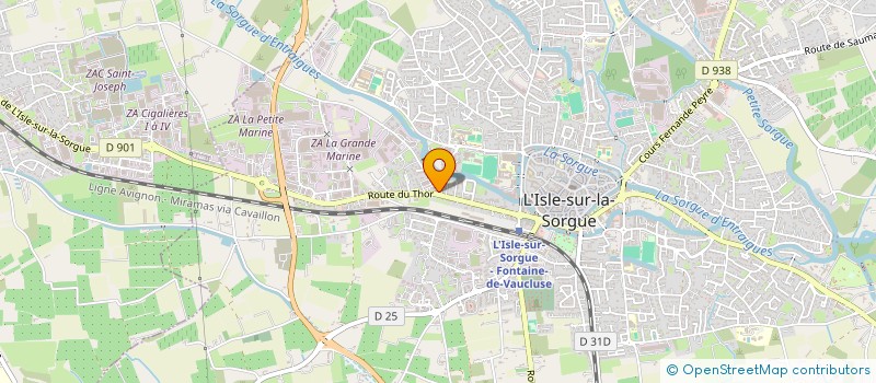 localisation de l'entreprise MADAME ELODIE CENTRACCHIO à L'ISLE-SUR-LA-SORGUE