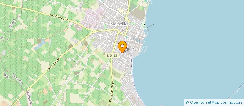 localisation de l'entreprise MADAME ELODIE CERISUELO à MARSEILLAN
